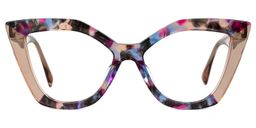 Nolia Floral Cat eye Glasses0