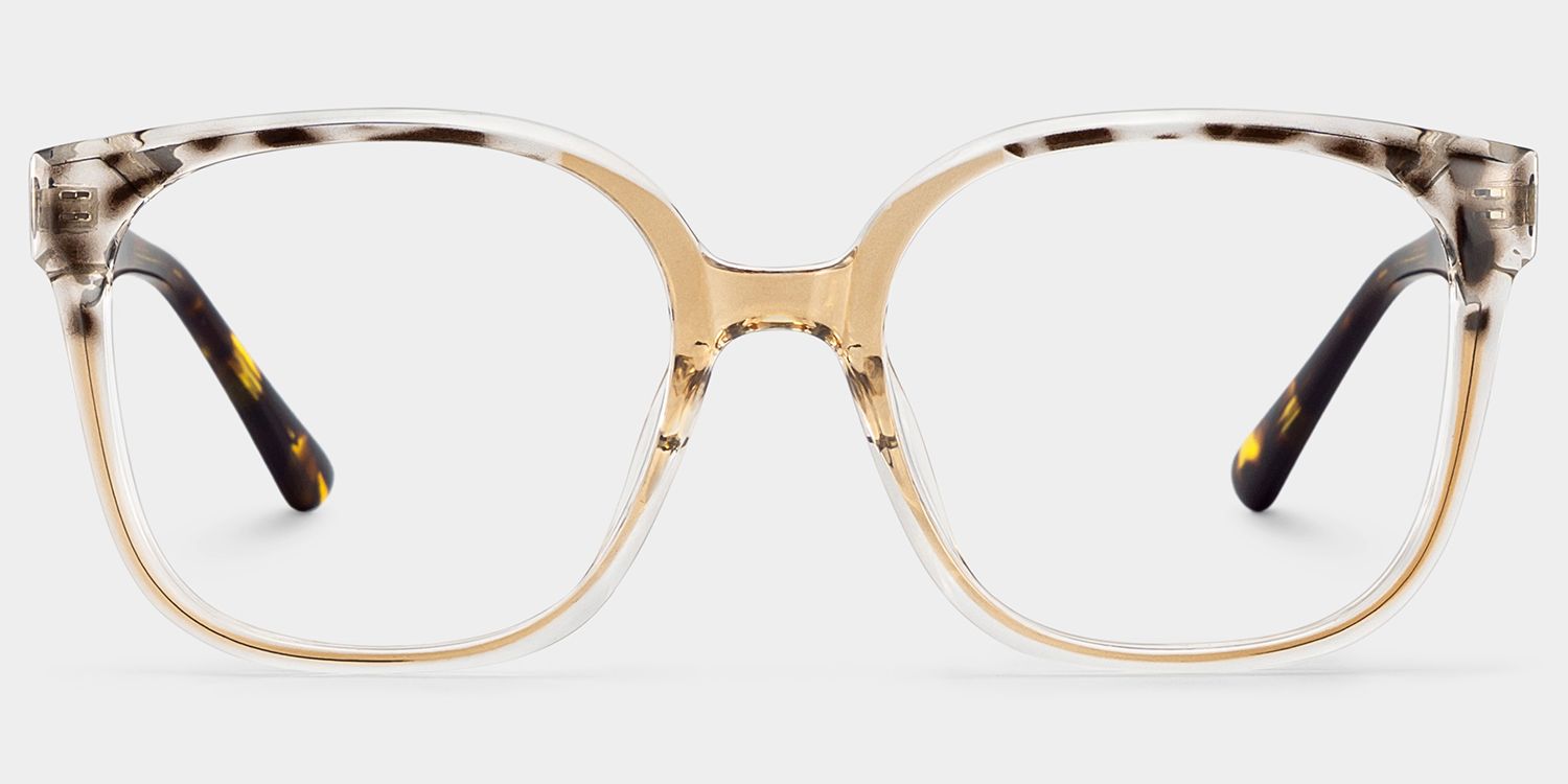 Square Siner Beige Glasses deals -Zeelool Glasses2
