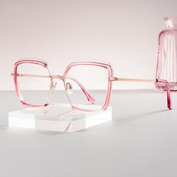 Cordaro Pink Square Glasses0