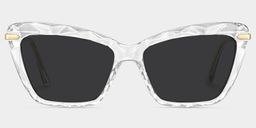 Juliet Clear Rectangle Sunglasses0