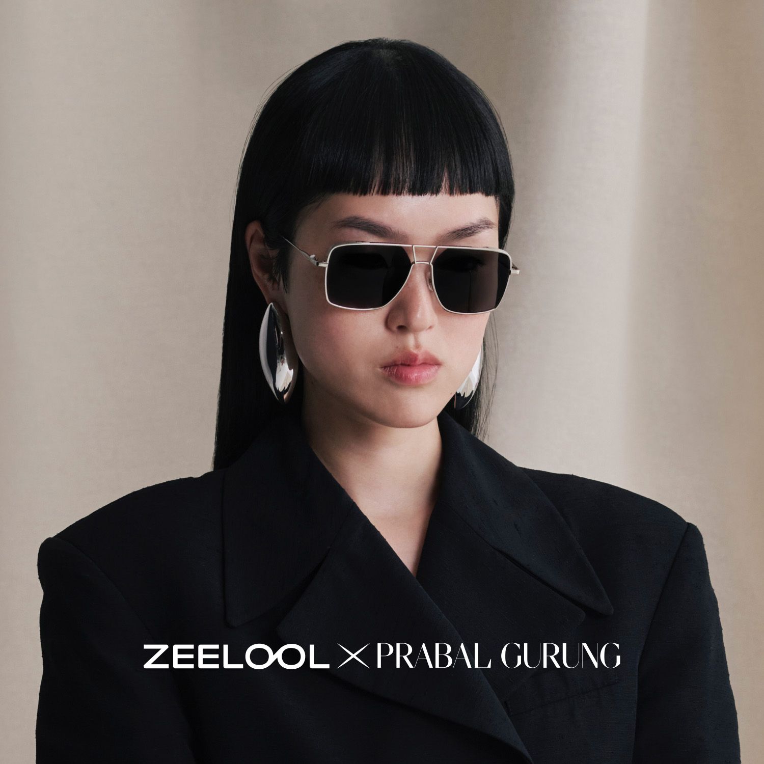 Debbie Metal Silver Aviator Frame Sunglasses | ZEELOOL0