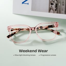 Sage Pink Rectangle Glasses2