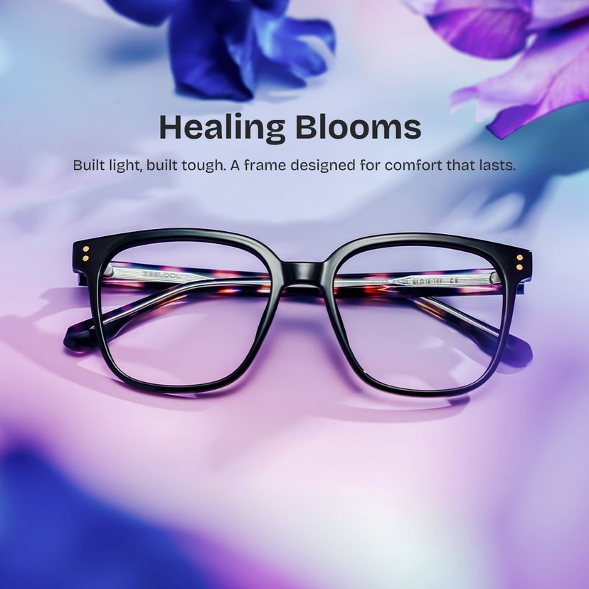 Donnalyn Black Square Glasses