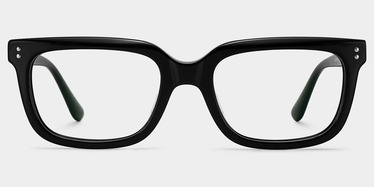 Fern Rectangle Frames Glasses in Black Color Design | ZEELOOL1