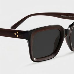 Marley Dark Brown Rectangle Sunglasses4