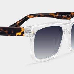 Connor Clear Rectangle Sunglasses4