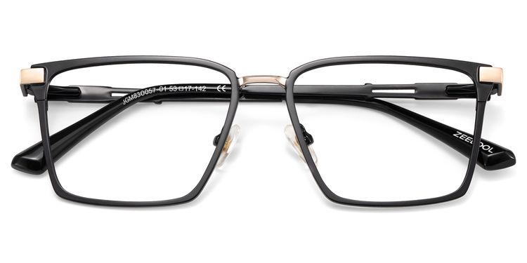 Finn Black Rectangle Glasses