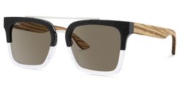 Pascal Black Clear Aviator Sunglasses2