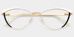 Sydney White Cat eye Glasses1