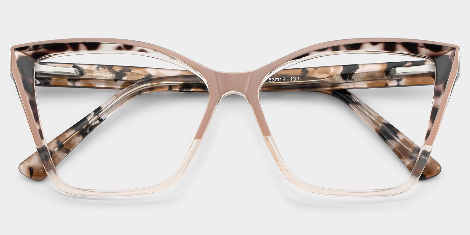 Cateye Adalis Beige Glasses deals -Zeelool Glasses1