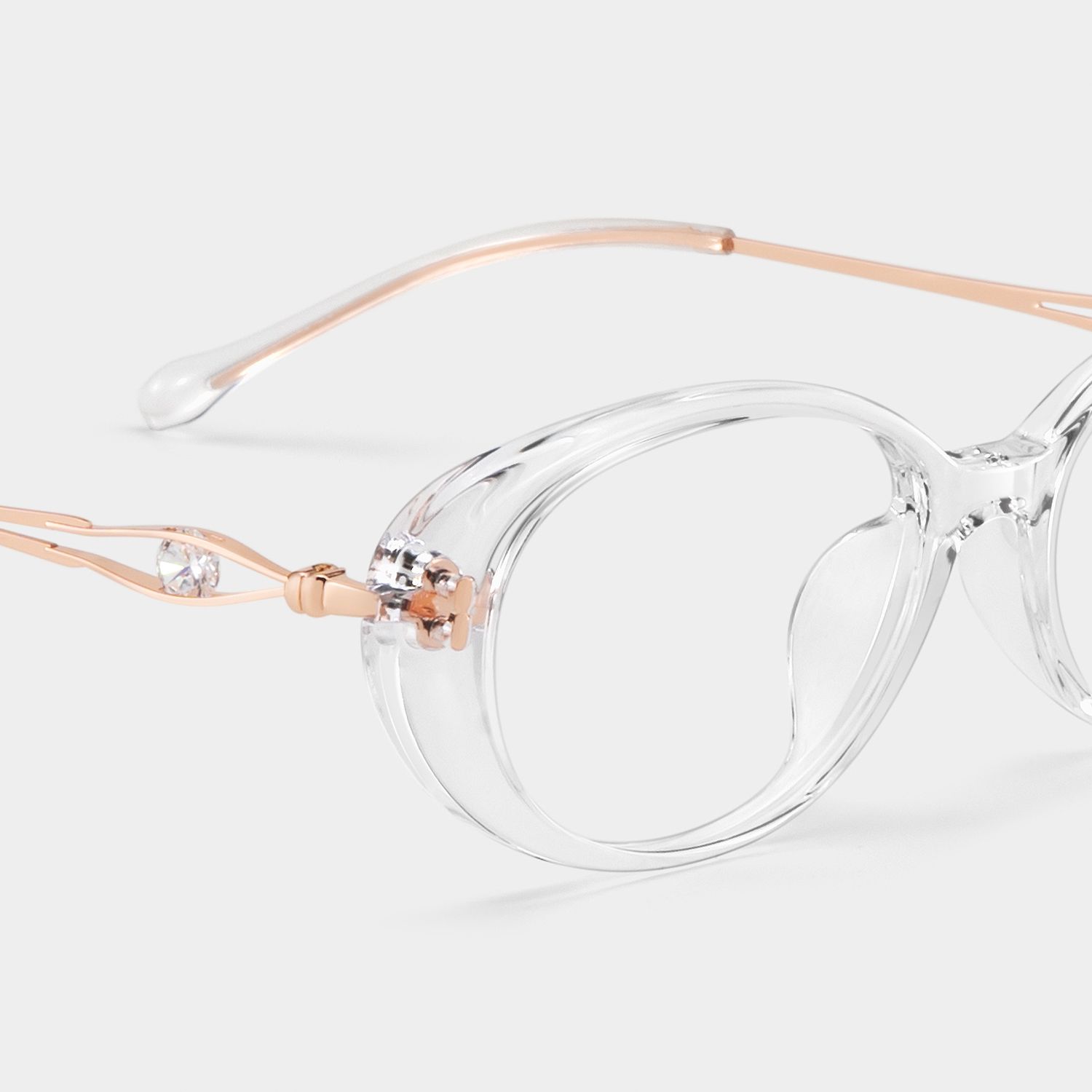 Blaire Clear Frame Glasses with Oval Frame Online | ZEELOOL5