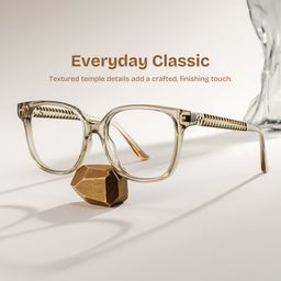 Clara Clear Brown Cat eye Glasses0