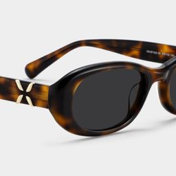 Catherine Tortoise Oval Sunglasses4