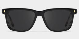 Travis Black Rectangle Sunglasses0