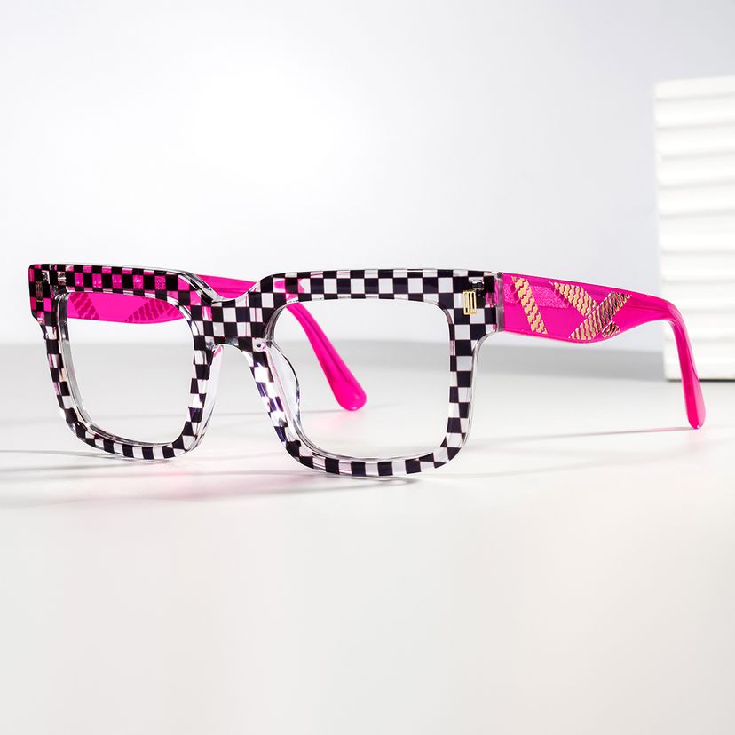 Thomason Black Clear Rectangle Glasses