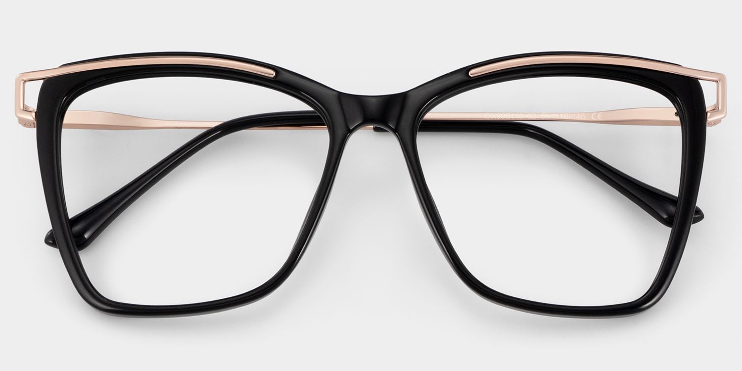 Krystle Square Black Eyeglass Frames for Busy Days | ZEELOOL3