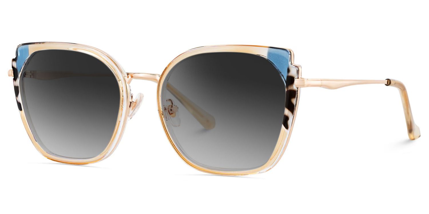 Murcia Mixed Beige Frame Sunglasses | ZEELOOL2