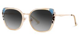 Murcia Beige Square Sunglasses2