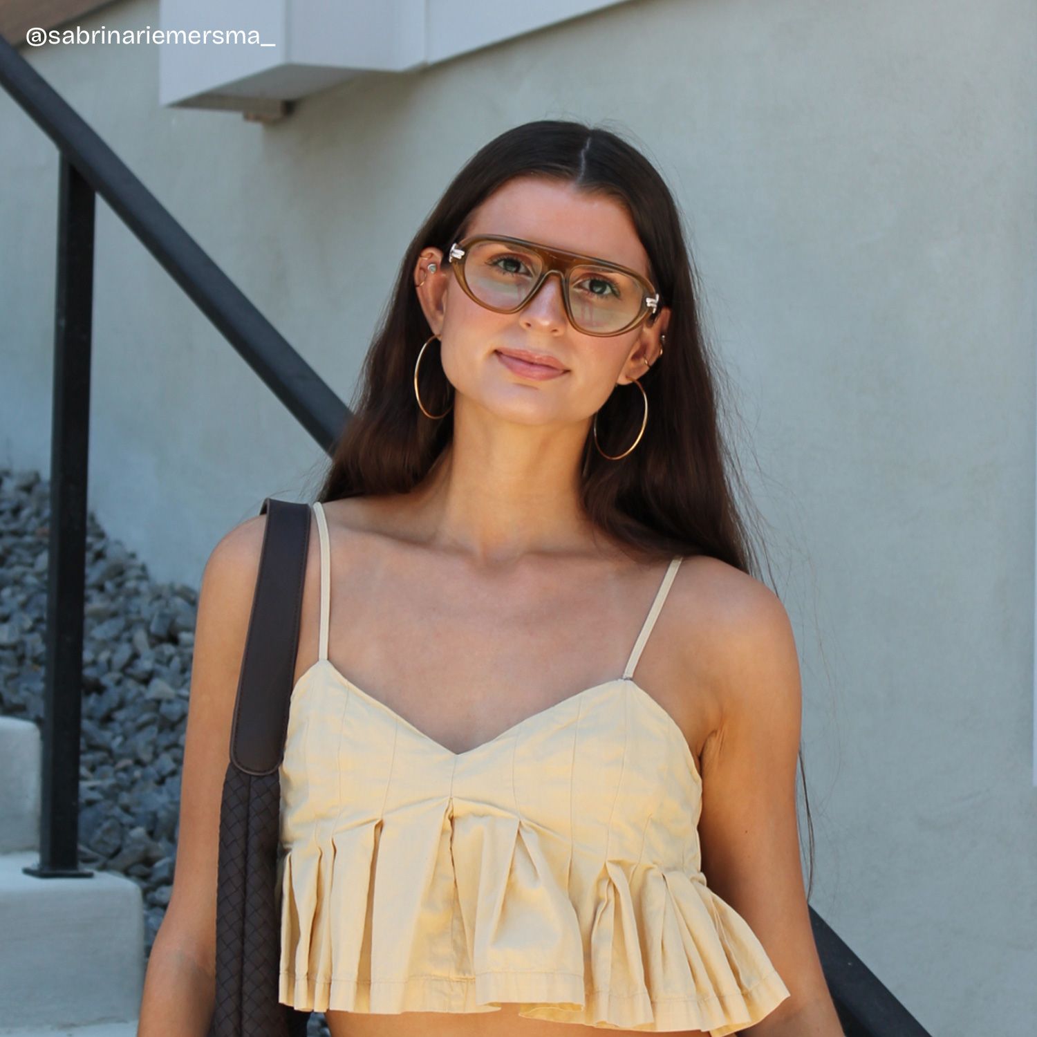 Aveline Green Thin Aviator Full Frame Glasses | ZEELOOL7
