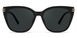 Catalina Black Square Sunglasses0