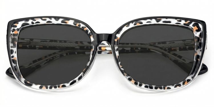 Fenn Black Tortoise Cat eye Sunglasses