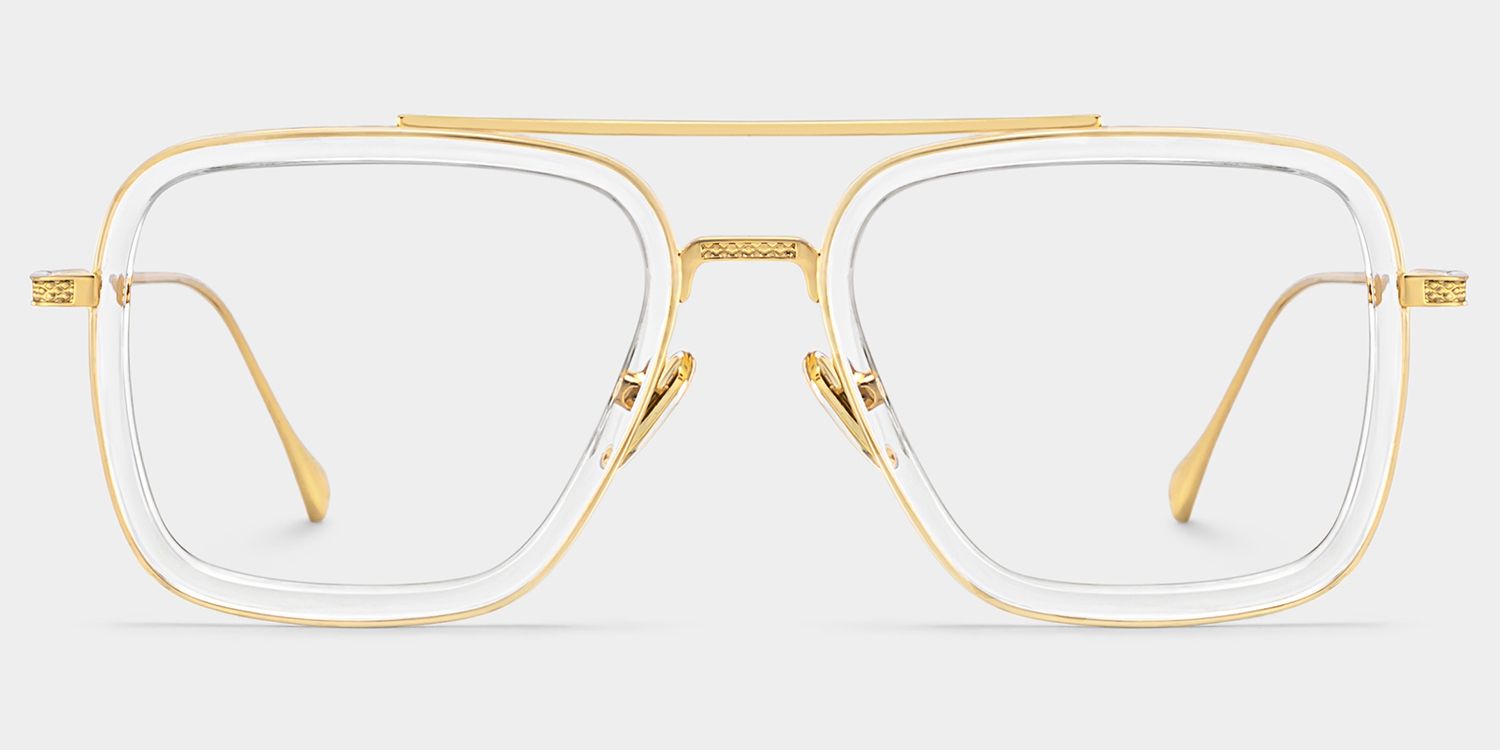 Gifford Aviator Clear Frame Glasses for Women and Men | ZEELOOL2