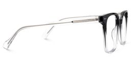 Jamaica Black Clear Square Glasses3