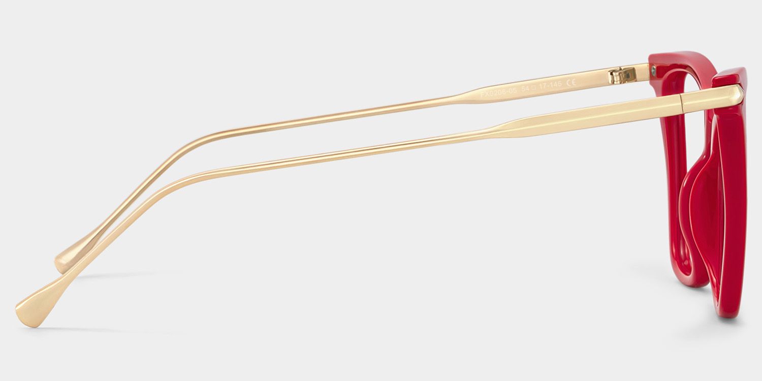 Cat Eye Red Glasses | Zeelool Glasses3