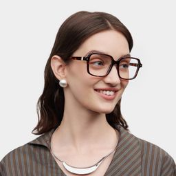 Talia Tortoise Square Glasses1