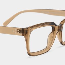 Grover Beige Rectangle Glasses5