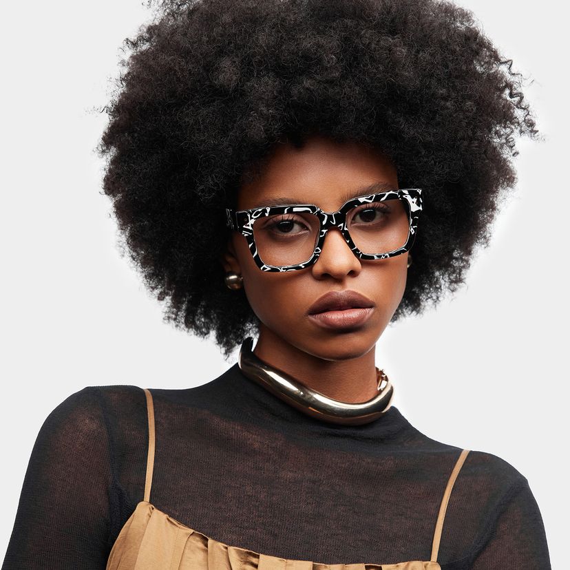 Caius Two-tone Square Glasses