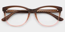 Julia Two-tone Rectangle Glasses2