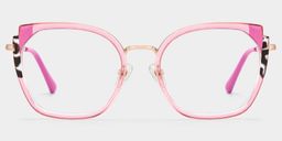Murcia Pink Square Glasses1