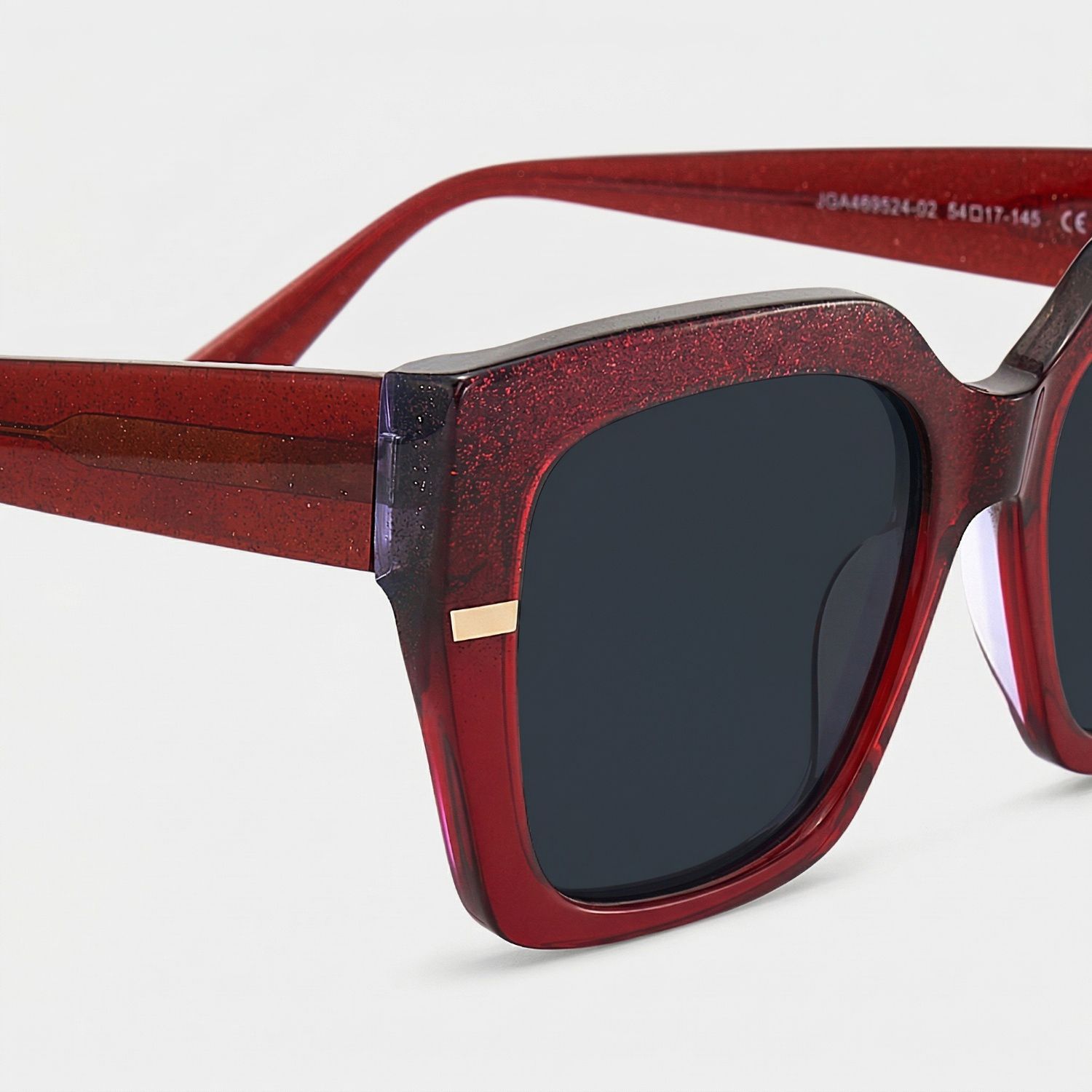 Mavis Square Style Red Frame Sunglasses | ZEELOOL4