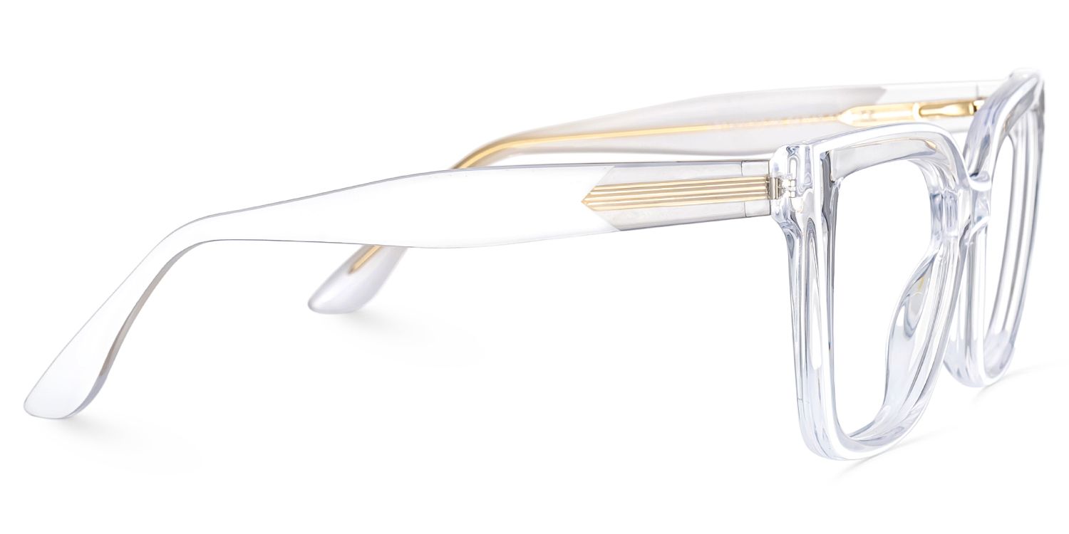 Mirta Square Clear Thick Glasses with TR90 Frame | ZEELOOL3