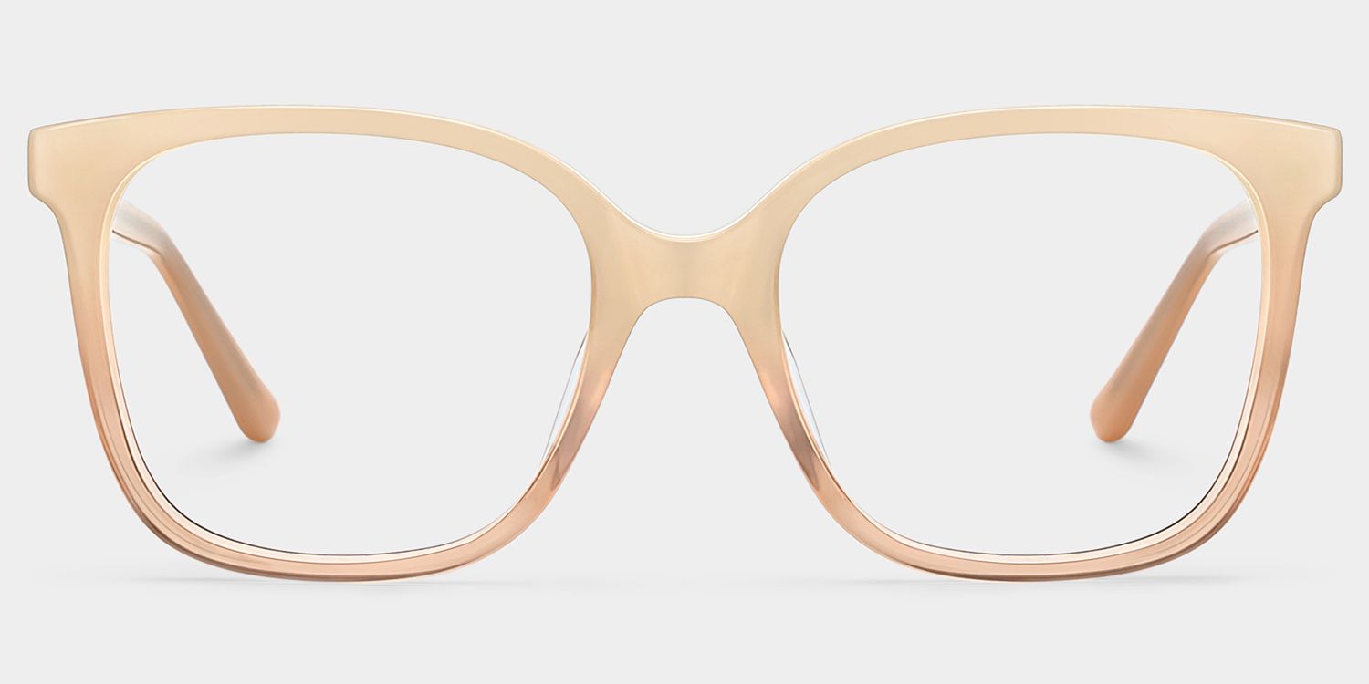 Caroline Beige Thin Square Glasses Frames for Sale | ZEELOOL1