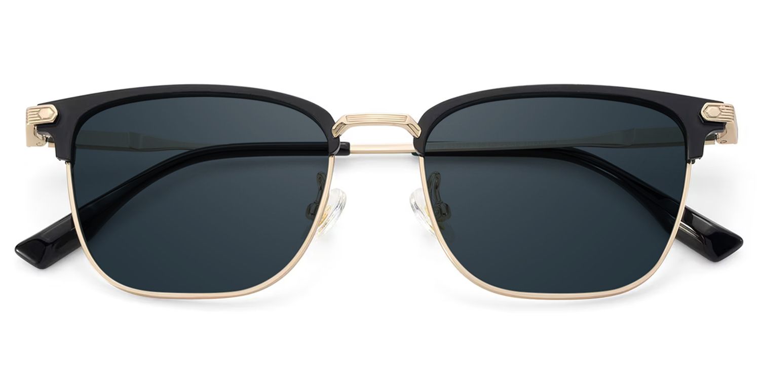 Barrett Browline Gold Sunglasses for Women & Men | ZEELOOL1