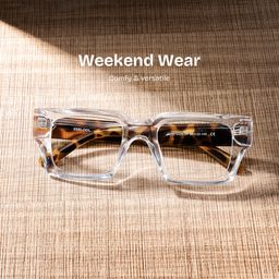 Orson Clear Rectangle Glasses0
