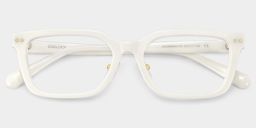Remy White Rectangle Glasses2
