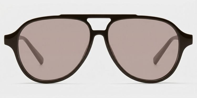 Drew Dark Brown Aviator Sunglasses