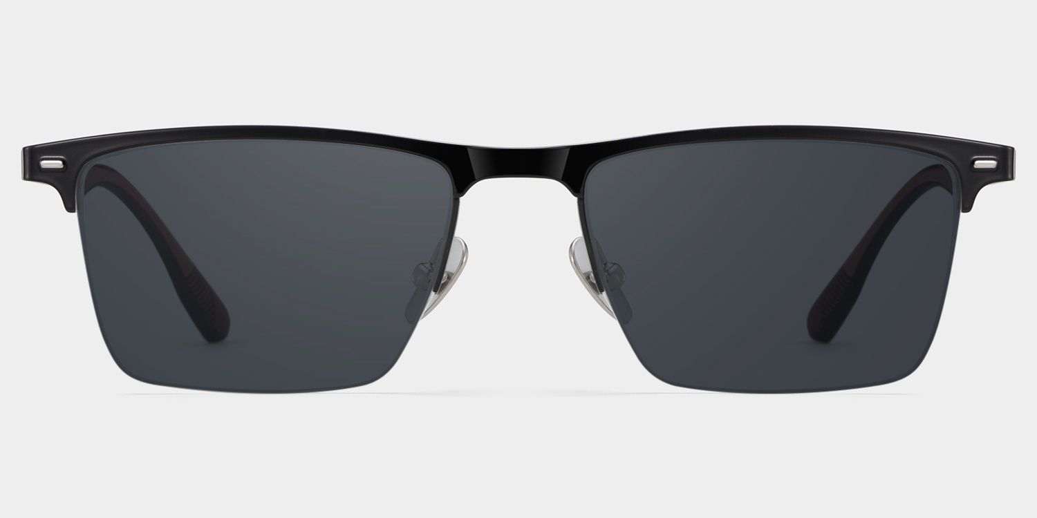 Brock Titanium Black Frame Sunglasses | ZEELOOL0