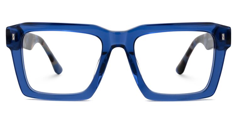 Kenish Blue Square Glasses