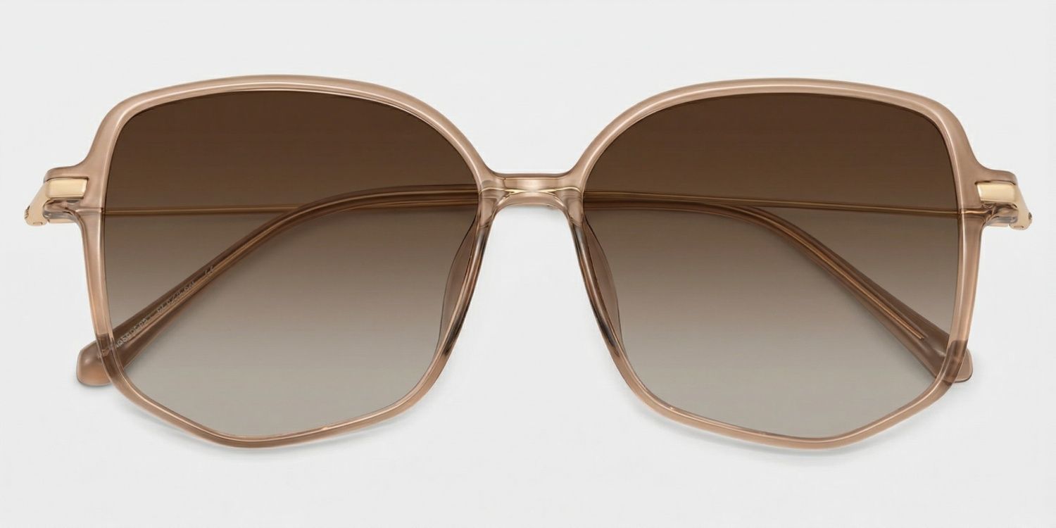 Payton Tr90 Beige Frame Sunglasses | ZEELOOL1