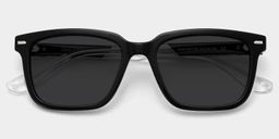 George Black Rectangle Sunglasses1