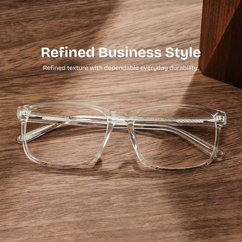 Connie Clear Rectangle Glasses