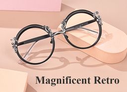 Nelida Black Round Glasses4