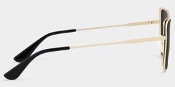Tessa Black Gold Cat eye Sunglasses3