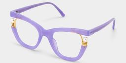 Pearl Purple Cat eye Glasses4
