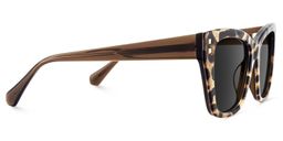Tessia Brown Leopard Square Sunglasses3