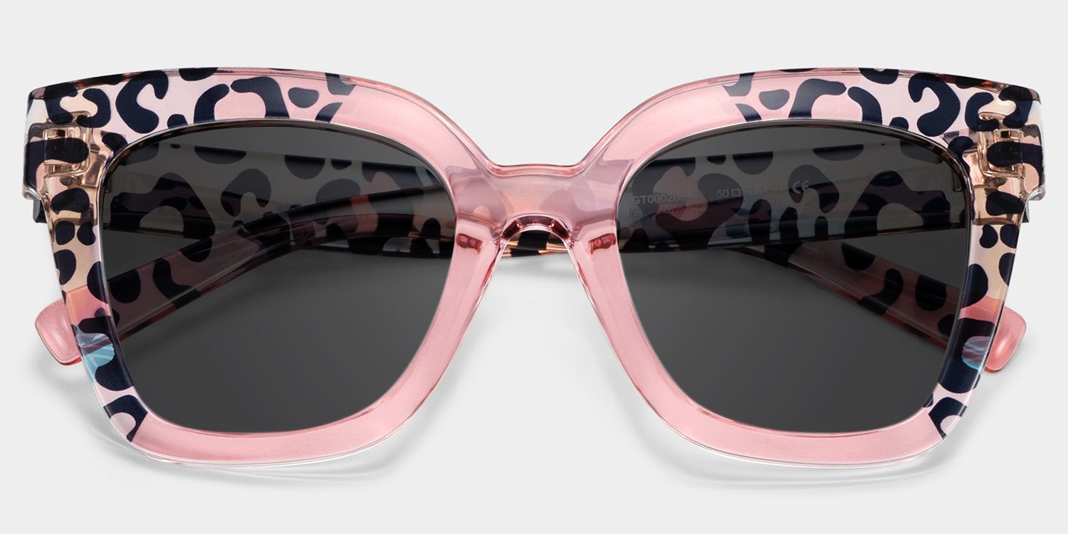 Malcolm Tr90 Pink-Leopard Frame Sunglasses | ZEELOOL1